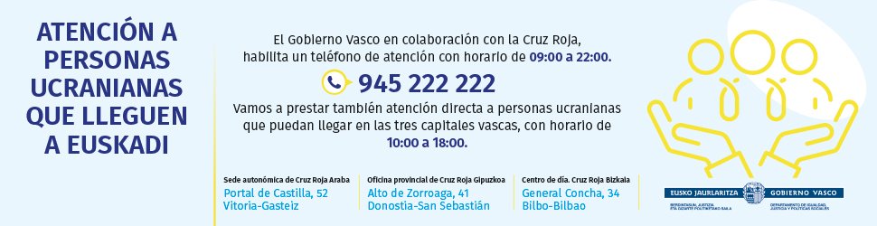 OngizateEJGV's tweet photo. 🇺🇦 ATENCIÓN A PERSONAS UCRANIANAS QUE LLEGAN A EUSKADI:  945 222 222

https://t.co/NFhYLTPEYY https://t.co/4eLn4EHEpr