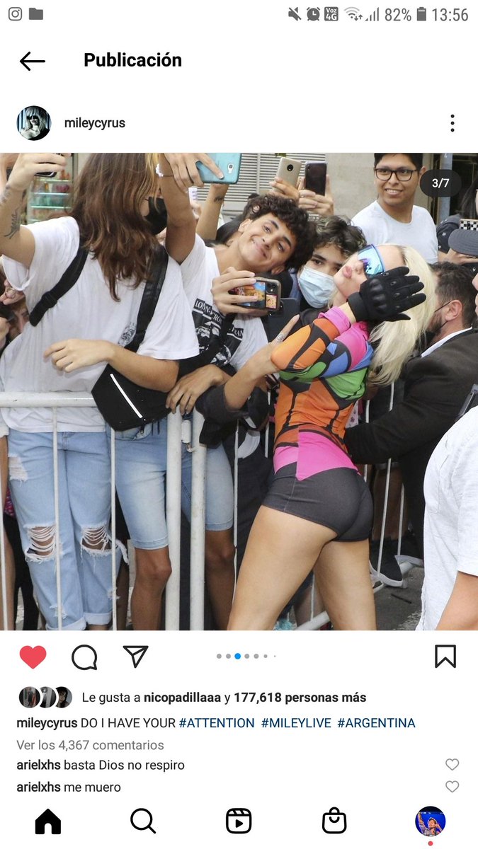 Re macanuda la Mili Sirus con los Fans