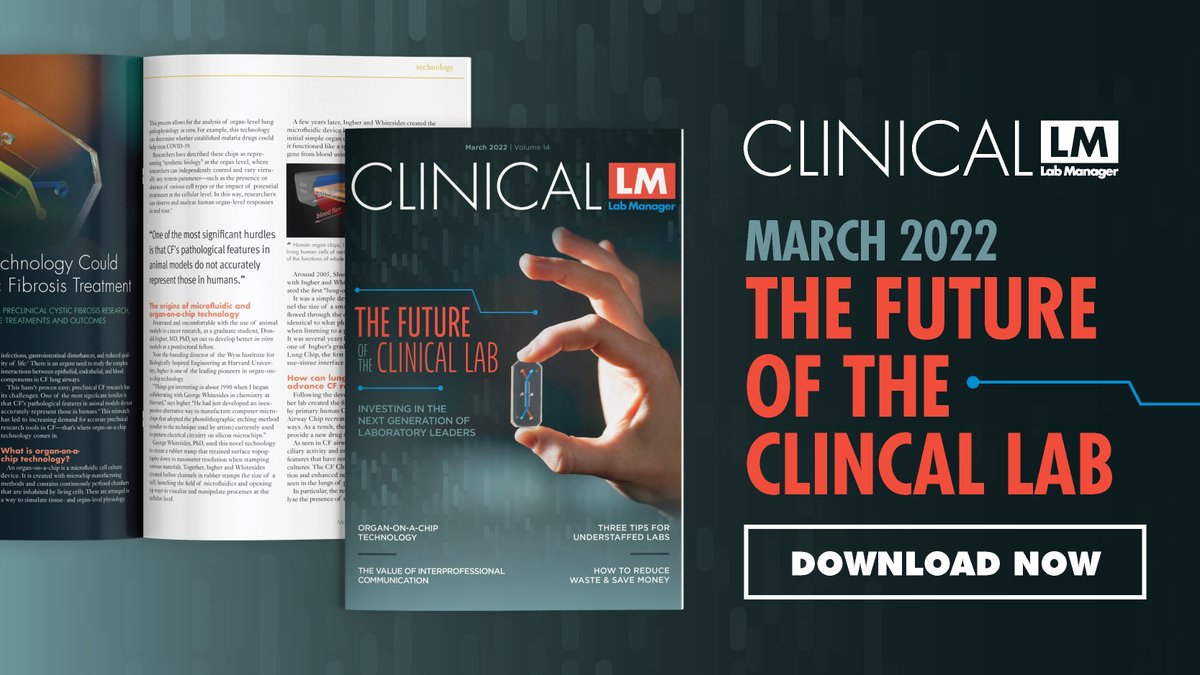 todaysclinical's tweet photo. ICYMI: Don’t miss our March #PrintIssue which explores the future of how #ClinicalLabs are run and how new technologies are promoting their growth. https://t.co/snO3m9bsPb https://t.co/RDiBhkijfG