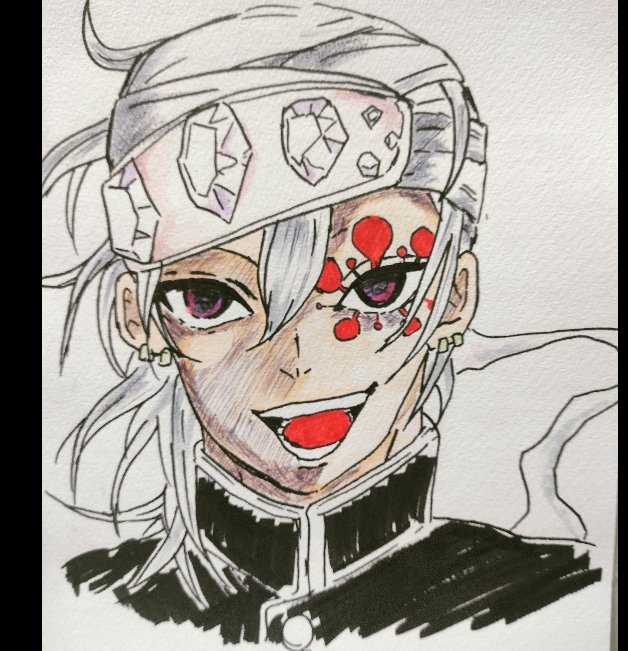 み～き～さんがTwitterに投稿した宇髄天元(鬼滅の刃)のイラスト。