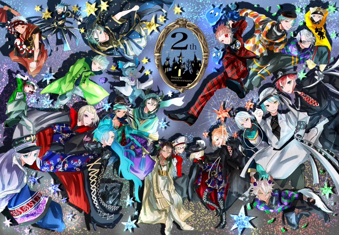 全員集合まとめ再掲
※タップ推奨、上げ直しすみません😭
 #ツイステファンアート 