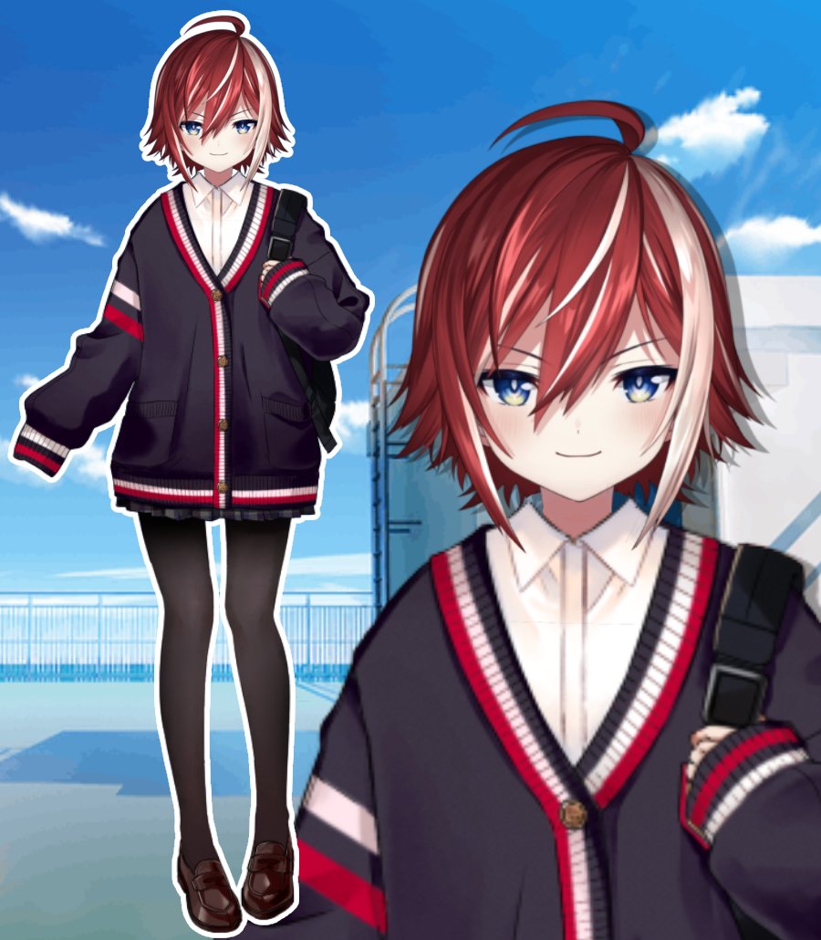 男子校初日屋上にて／ 『なにー？君もサボりかな…？』