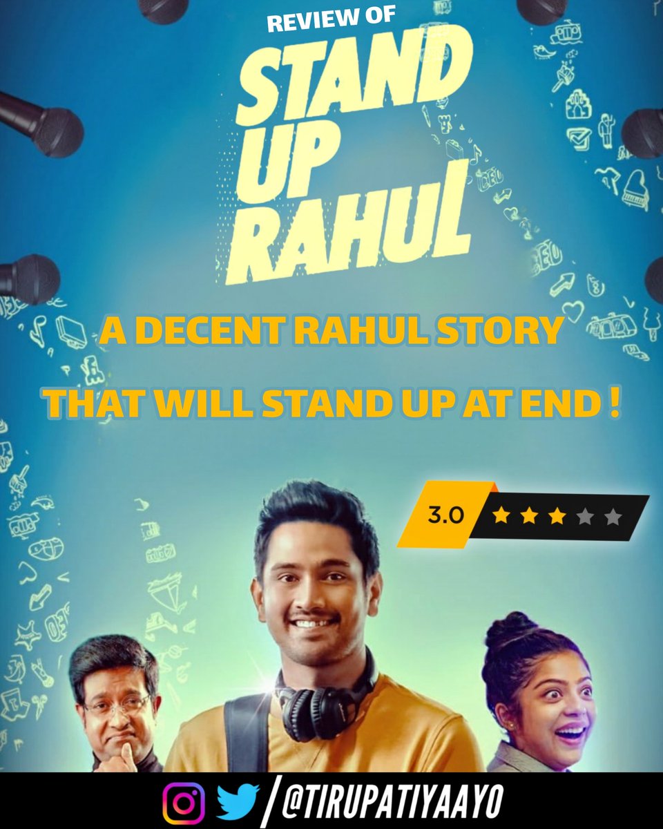 Review of #StandUpRahul 

#StandUpRahulReview @itsRajTarun @VarshaBollamma #RajTarun #TirupatiYaaYo