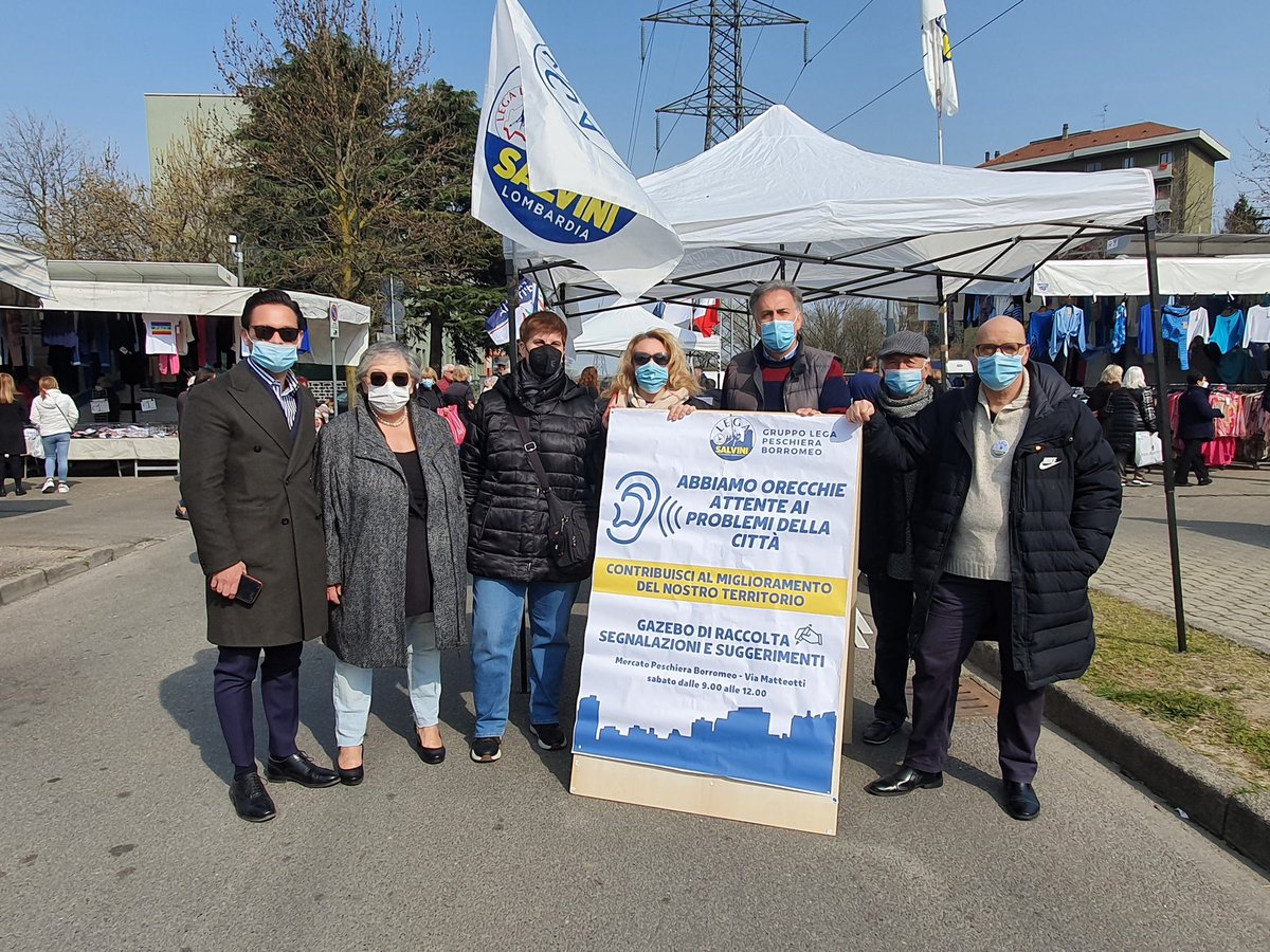 BorromeoLega's tweet photo. Oggi gazebo per il tesseramento 2022 e per raccogliere segnalazioni, suggerimenti e lamentele dei cittadini. Con i nostri Consiglieri, al servizio dei peschieresi. Un grazie di cuore 💚 alla Senatrice @ariccardi9, ed ai cittadini per la loro collaborazione. https://t.co/SxkkWFhPBd