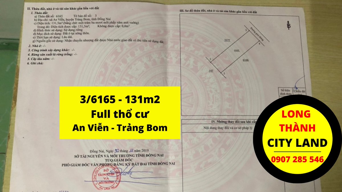 LongThanhLand's tweet photo. 131m2 Full thổ cư chính chủ cần bán tại An Viễn Trảng Bom (Ngay cổng vào khu công nghiệp Giang Điền)
Liên hệ: 0907285546 (Có zalo) https://t.co/cAkaGfe6pR