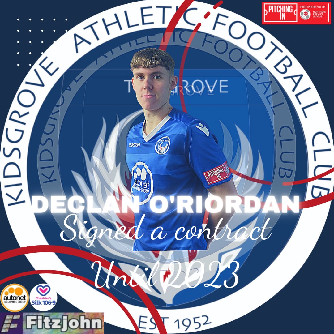 OfficialKAFC's tweet photo. We're delighted to announce that defender Declan O'Riordan has signed a contract with the Grove.

The defender has impressed since his arrival at the Grove over Christmas.

@PitchingIn_ https://t.co/OjonzmiPvl https://t.co/LCojcP7TUr
