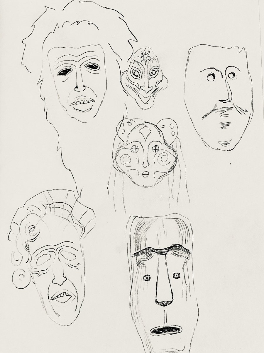 Ethnic masks (Russia, Ukraine,Romania, Nanai) 