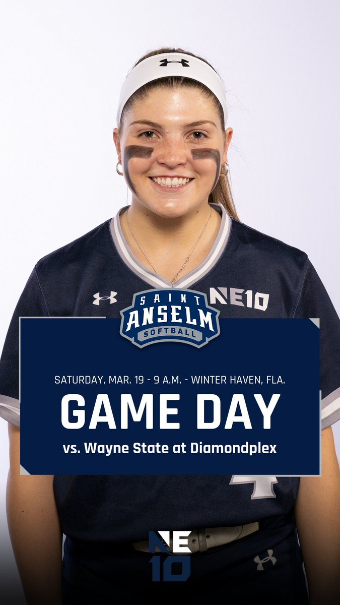 STAHawks's tweet photo. .@STAHawksSB meets Wayne State and Caldwell on its final day of play of its spring break trip from Winter Haven, Fla. Today’s doubleheader is scheduled for start times of 9 a.m. and 11:15 a.m. - LIVE VIDEO via FloSoftball account - https://t.co/XbJlsqwwlo #HawksSoarHigher https://t.co/smChvD6bNB