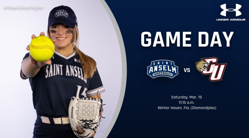 STAHawks's tweet photo. .@STAHawksSB meets Wayne State and Caldwell on its final day of play of its spring break trip from Winter Haven, Fla. Today’s doubleheader is scheduled for start times of 9 a.m. and 11:15 a.m. - LIVE VIDEO via FloSoftball account - https://t.co/XbJlsqwwlo #HawksSoarHigher https://t.co/smChvD6bNB