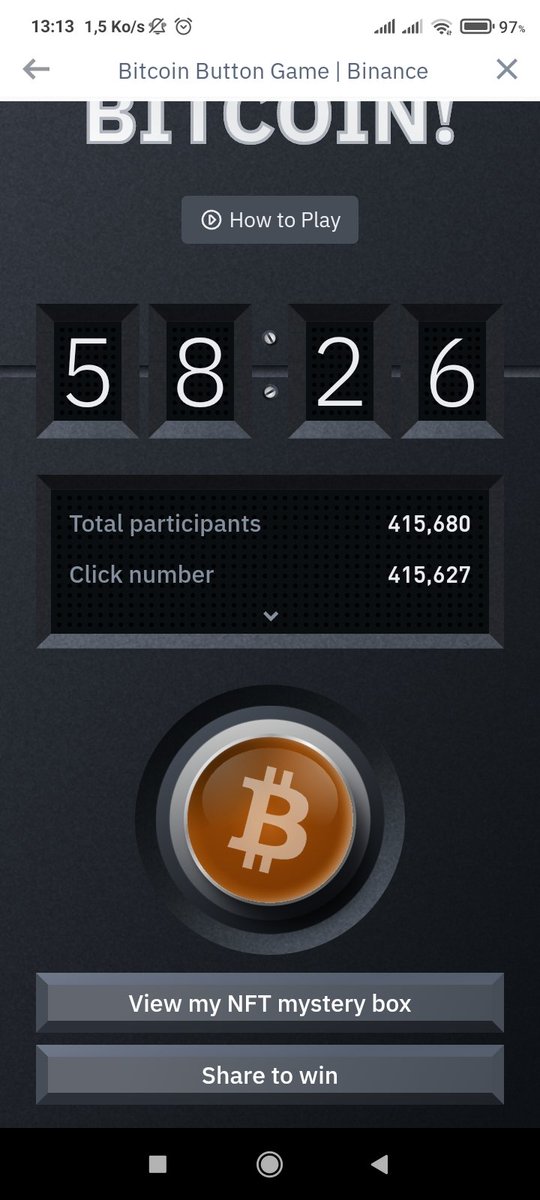 #BitcoinButton 
#Binance