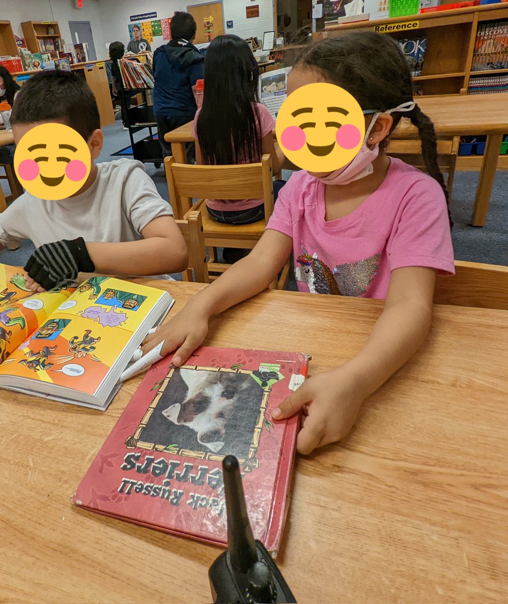 MarreroMoves2PK's tweet photo. When you unexpectedly can't be in the classroom, you go to the library to practice reading skills. God bless our library staff at @enterprisepwcs who let us hang out with them and even loaned us some great nonfiction books to practice with! #EnterpriseRockets https://t.co/4hK8ayUvct