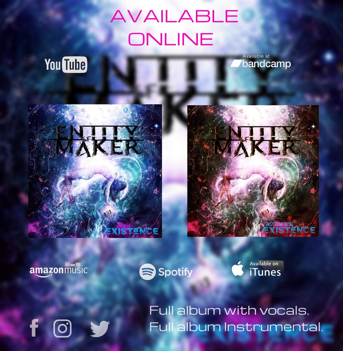 EntityMaker's tweet photo. Inspired by so many different bands to make whatever this album sounds like! 
I struggle to say we sound like a particular band or genre but feel free to do so, as I find it interesting what people think of us. https://t.co/Iged3itwrv