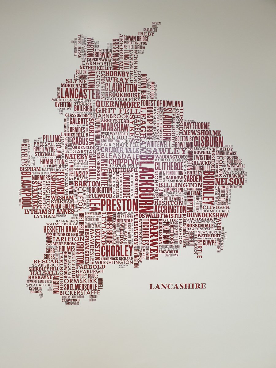 Here at County Hall Preston for the Highways conference - can you spot your home town?  Conference going well...