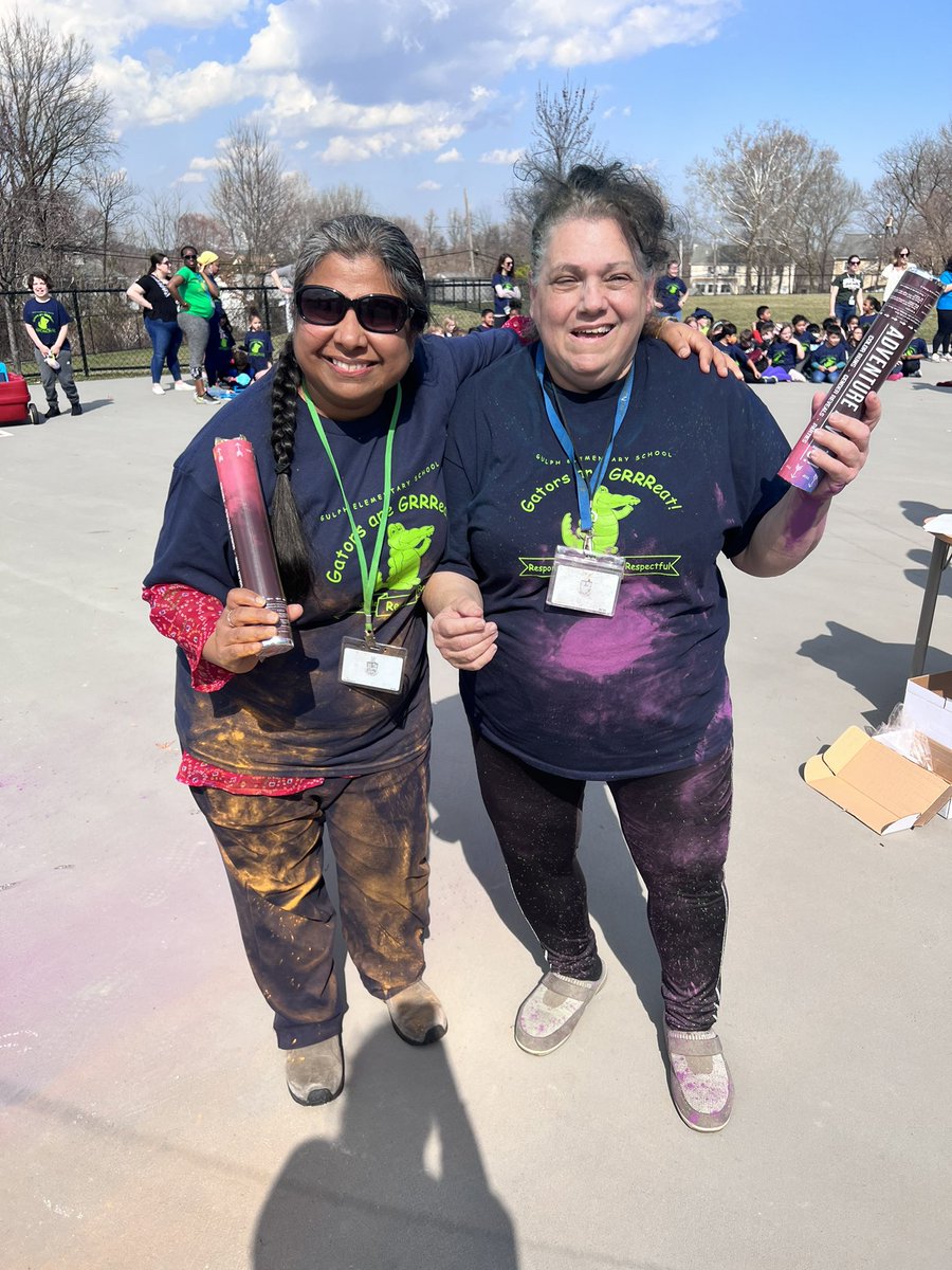 What a gorgeous day we had for our PBIS assembly yesterday! ☀️🕶 We also celebrated Holi, the festival of colors! Our gators had a blast! 🌈🌷 <a href="/cwhoyUMASD/">Carole Hoy</a> <a href="/UpperMerionSD/">Upper Merion Area School District</a> <a href="/MsMangine/">Sam Mangine</a> <a href="/MsOrtlinghaus/">Rachel Ortlinghaus</a>
