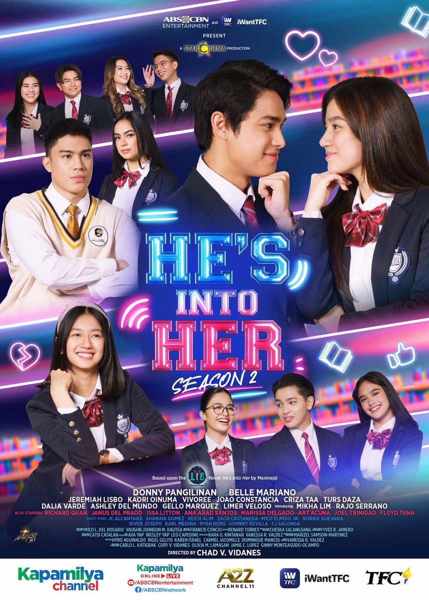 Get ready for the best time of your life with the HIH bearkada! 💙❤️

Here's the OFFICIAL POSTER of #HesIntoHerSeason2! Stream it first this APRIL 2022 on iWantTFC! Watch it on Kapamilya Channel, Kapamilya Online Live, and A2Z.