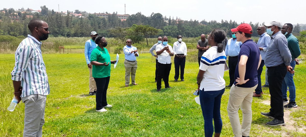 REMA_Rwanda's tweet photo. World Bank delegation also visited Nyandungu Eco Park to observe what wetlands to be rehabilitated under RUDP II Project could look like. https://t.co/umlot497eF