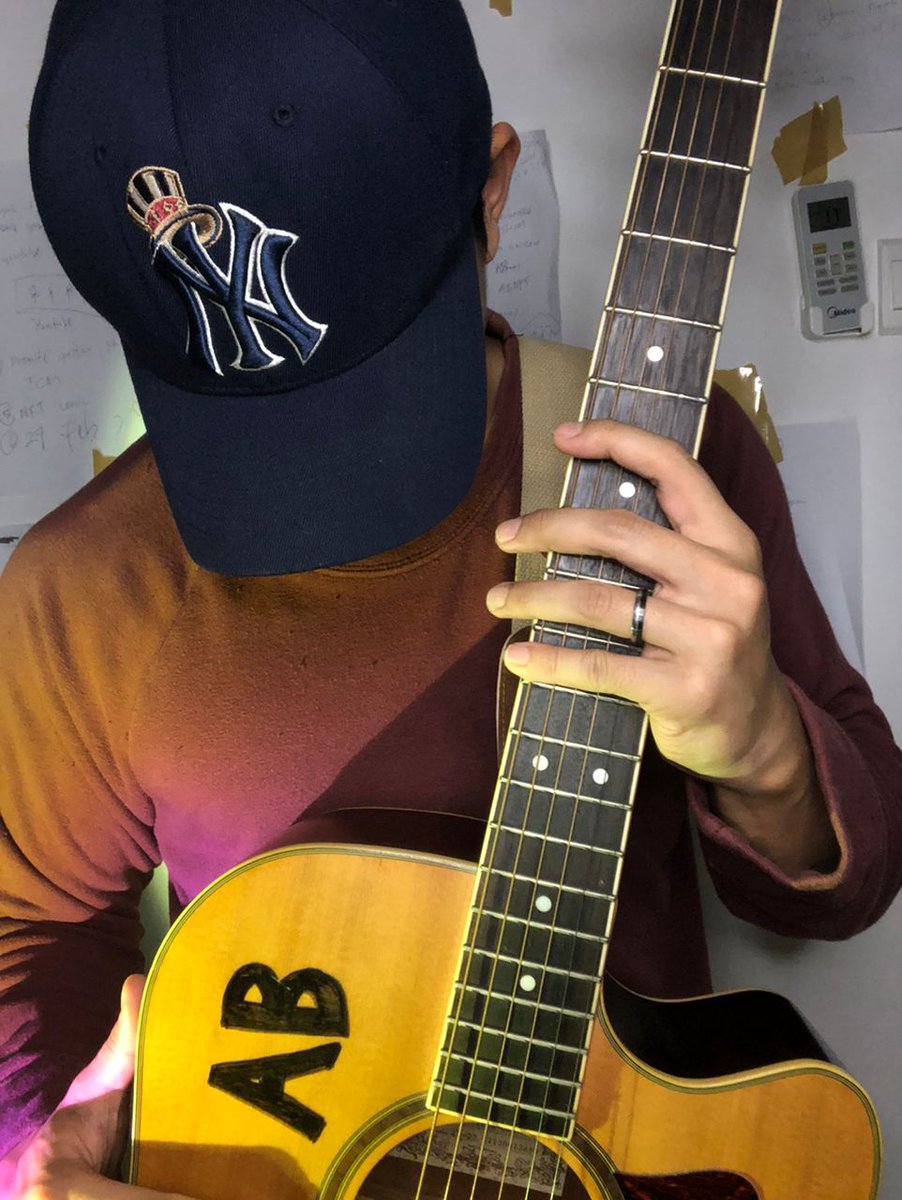 NFTABagels's tweet photo. AB dressed up in one of his actual favorite maroon sweat shirt. Item with this signature guitar for AB will be more valuable than some. Grab it while you can.
https://t.co/wAbYGmyBwn https://t.co/Birl31lsbF