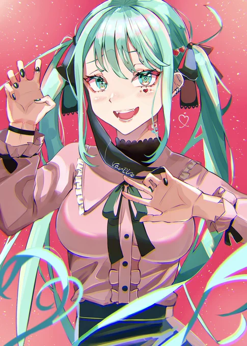#初音ミク #イラスト DECO*27 -ヴァンパイア feat. 初音ミク「あたしヴァンパイア」 