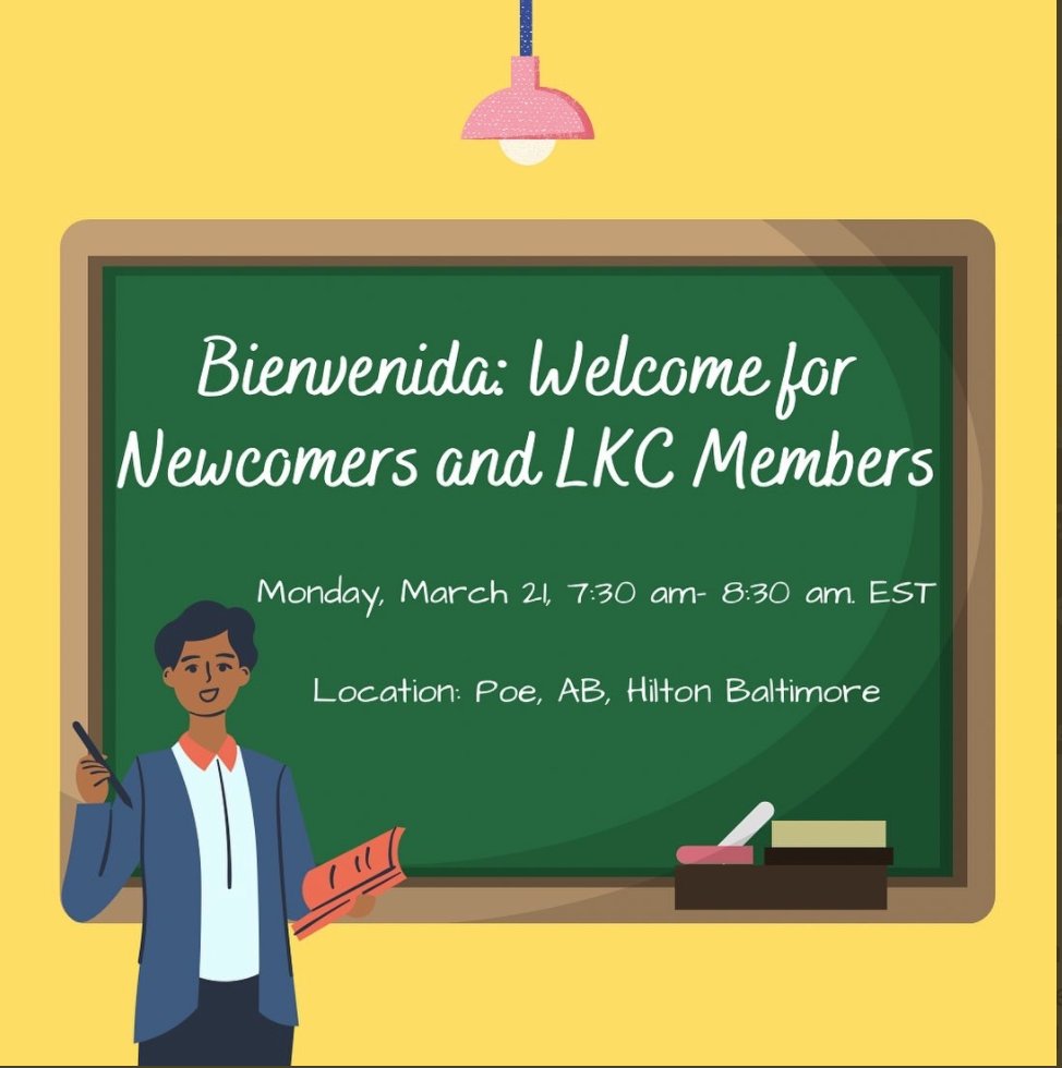tweetinglavoz's tweet photo. 👀 Newcomers &amp; LKC Members 👀 make sure to join us for the Bienvenida TODAY from 7:30 am-8:30 am EST at the Poe, AB, Hilton Baltimore https://t.co/DA8h7OX5TX