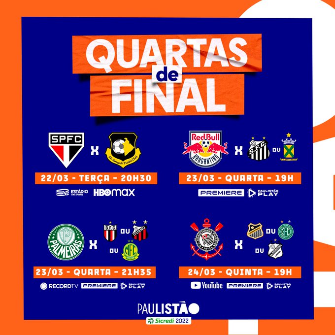 Como é a semifinal de Paulista 2023?