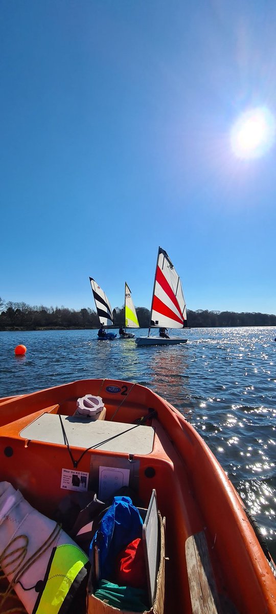 solschsailing's tweet photo. Beautiful day for our first session of the season training for the @NSSASailing DH team racing next week! @SolihullSport @solsch1560 https://t.co/9v6sPwAWhS