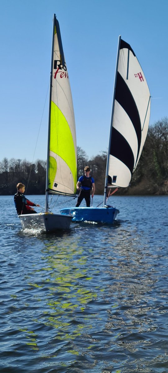 Beautiful day for our first session of the season training for the <a href="/NSSASailing/">NSSA</a> DH team racing next week! <a href="/SolihullSport/">Solihull Sport</a> <a href="/solsch1560/">Solihull School</a>