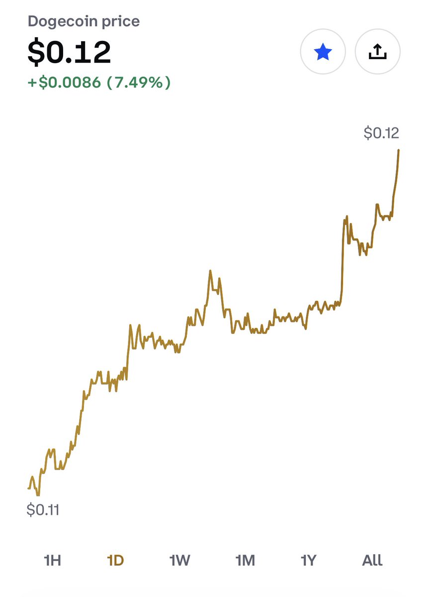 DogeKennelClub's tweet photo. Oh my god !! Is it happening ? Are we about to break out ? #dogecoin https://t.co/izjkPerkZs