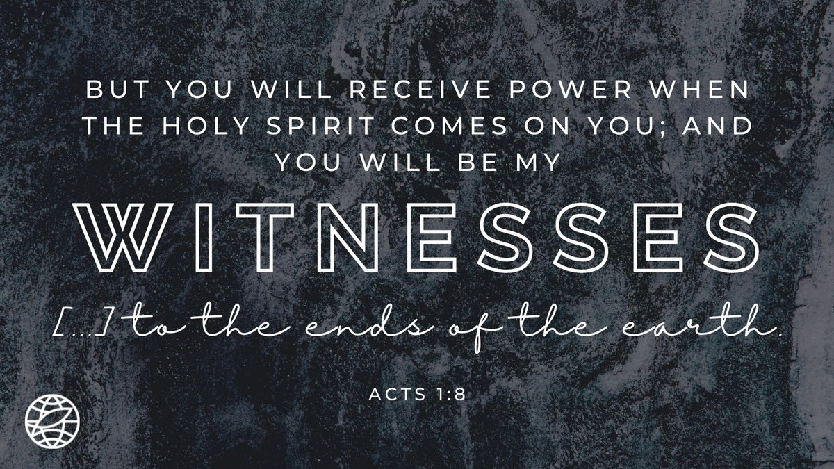 jbsorensen's tweet photo. "But you will receive power when the Holy Spirit comes on you; and you will be my witnesses [...] to the ends of the earth."
— Acts 1:8

#GoToTheNations #SaturdaySharing https://t.co/rZtzuIrczq