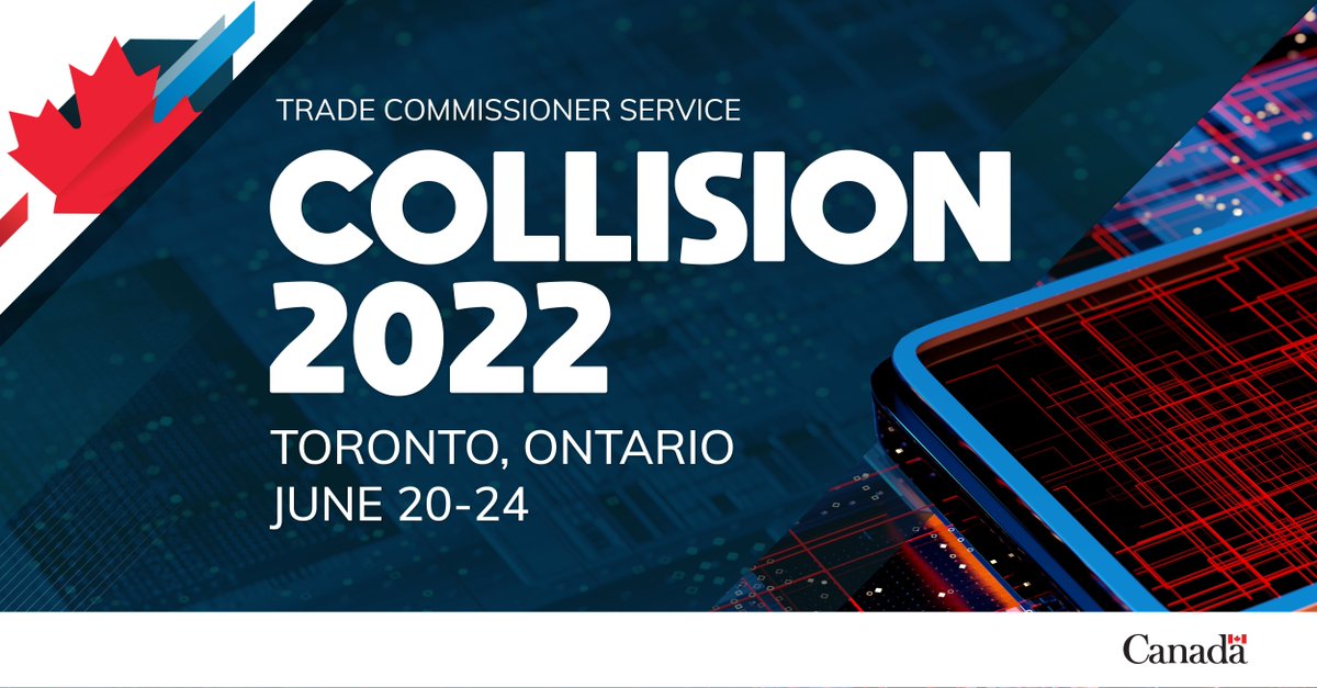 TCS_SDC's tweet photo. #Tech | Collision is back! Stand out from the crowd and join our business program at #CollisionConf!
 
We are scouting for #innovative Canadian tech companies to match with international buyers. Register now: https://t.co/Y3rF4tjZ99 https://t.co/dQh32aCDwH