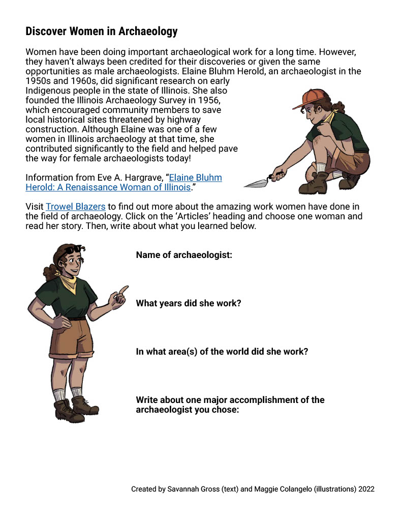 SAAorg's tweet photo. Our 2022 Public #Archaeology Day includes a digital activity book, available April 2. Complete any of the activities in the book and earn a patch. Here's a sneak peek to get started. Download "Discover Women in Archaeology" here:
https://t.co/h0fdFBLB9Z https://t.co/TTruciVL5c