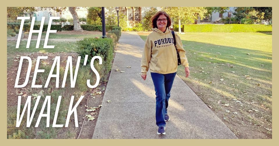 PurdueHHS's tweet photo. 👟 Walk a mile with Dean Marion Underwood and @PurdueEIM for @PurdueHHS Life Inspired Week!
📆 March 31
⏰ 12:10 p.m.
📍 Meet at the Unfinished Block P near the Stewart Center
Open to the public.
No registration required.
@HKPurdue
#PurdueHHS #PurdueUniversity #ExerciseisMedicine https://t.co/JC4GllePxx