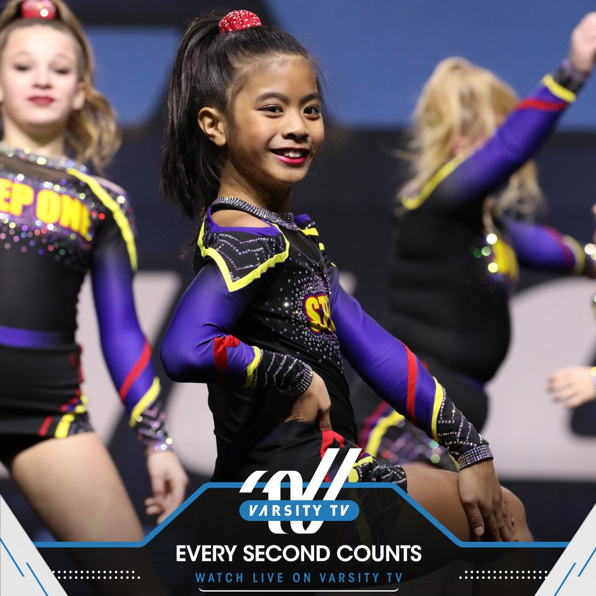 VarsityAllStar's tweet image. 𝙇𝙄𝙑𝙀 𝙉𝙊𝙒 on #VarsityTV → 2022 Athletic Fort Walton Beach Nationals 🏆
🔗: varsitytv.link/3KM4m8W