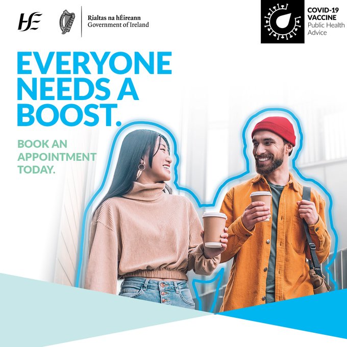 HSE_West_NWest's tweet photo. COVID-19 vaccines are your best form of protection against serious illness. Cases are on the rise and we encourage  everyone to complete their vaccination course

Book an appointment online:  https://t.co/cU1Tt0H7RH

Or come to a walk-in clinic: https://t.co/dvSv97LLhc

@HSELive https://t.co/JtANs9wYZl