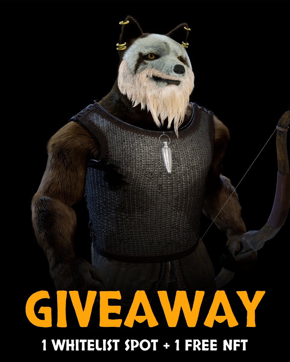 🎁1 WHITELIST + 1 Crazy NFT GIVEAWAY 🎁

1. Follow <a href="/ShibaVikingsNFT/">Shiba Vikings</a> 
2. RT &amp; LIKE this post 
3. Tag 3 frens 
4. Join our Discord (link in bio) 

#nft #nftgiveaway #shibarmy #shibavikings