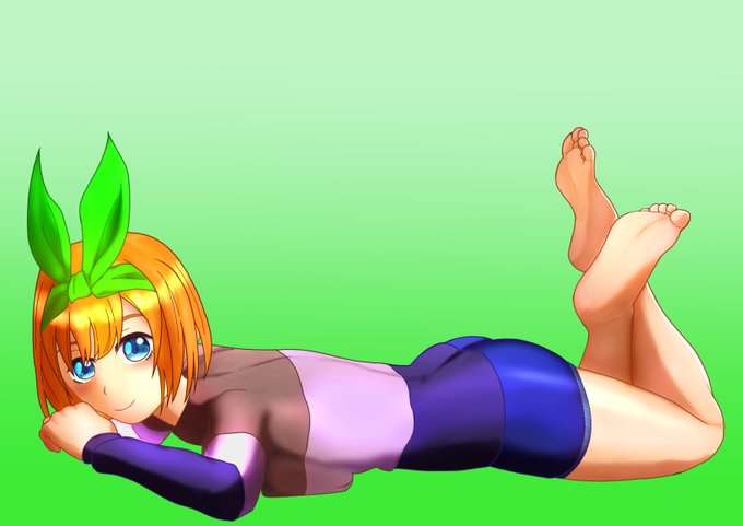 RUMASEさんがTwitterに投稿した中野四葉(五等分の花嫁)のイラスト。