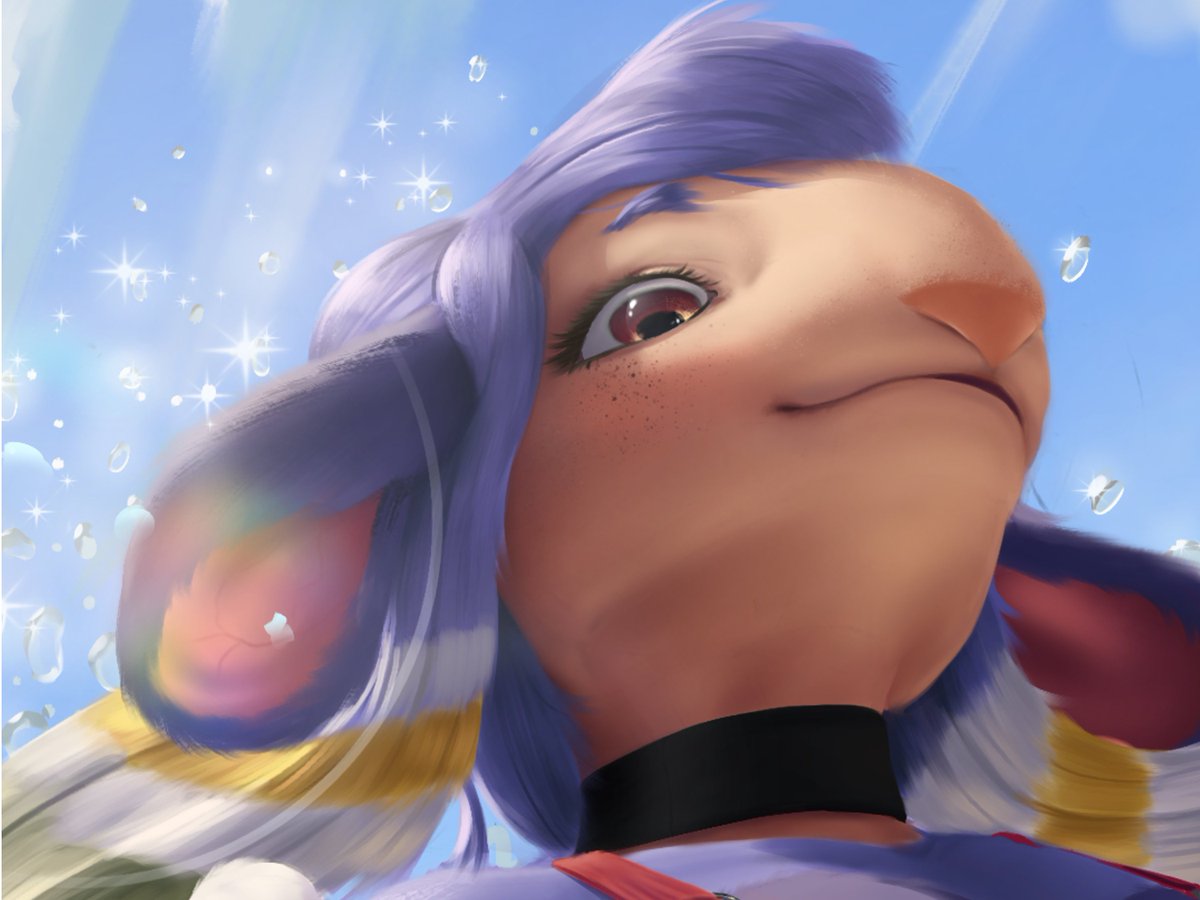 Loupilz's tweet photo. Commission for @LittleNuibea and her character Lavendly. 🟪

#illustration #AnimalArtistsUnite #painting https://t.co/Mefg97xSGk
