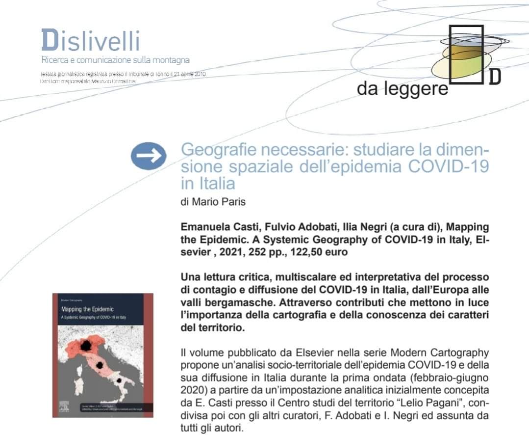 💥 Si segnala la recensione a cura di Mario Paris al volume "Mapping the Epidemic. A Systemic Geography of Covid-19 in Italy"

More info 👇🏻
cst.unibg.it/sites/cen06/fi…