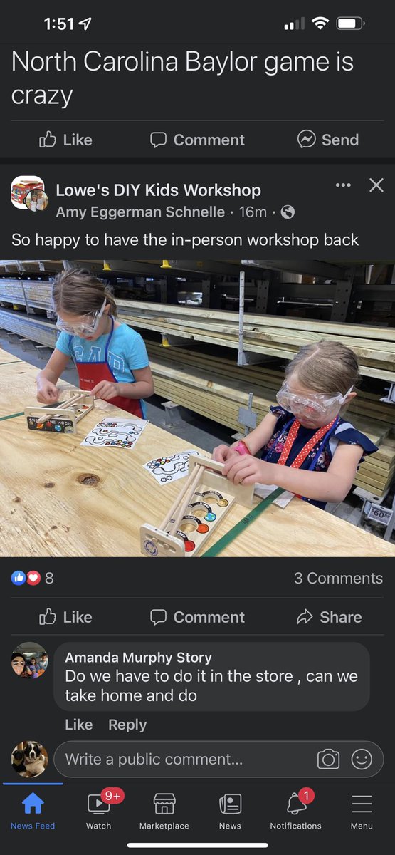 Look at this.  When are ours coming back. #homedepotworkshops.