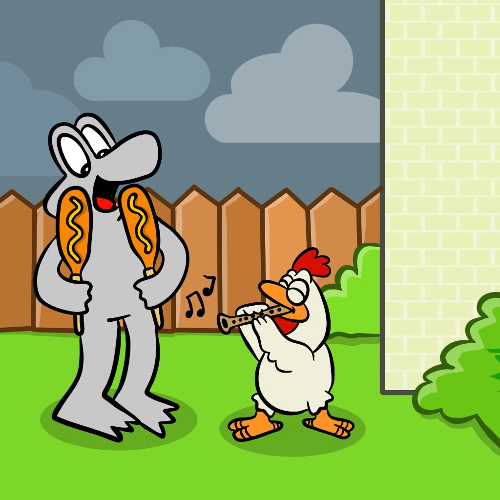 WhiskersAndHop's tweet photo. Hop and his friend are enjoying "National Backyard Day", "National Corndog Day", "National Poultry Day" and "Play-the-Recorder Day". 😁 #NationalBackyardDay #NationalCornDogDay #NationalPoultryDay #PlayTheRecorderDay #WhiskersAndHop https://t.co/uw5AjwoKZv