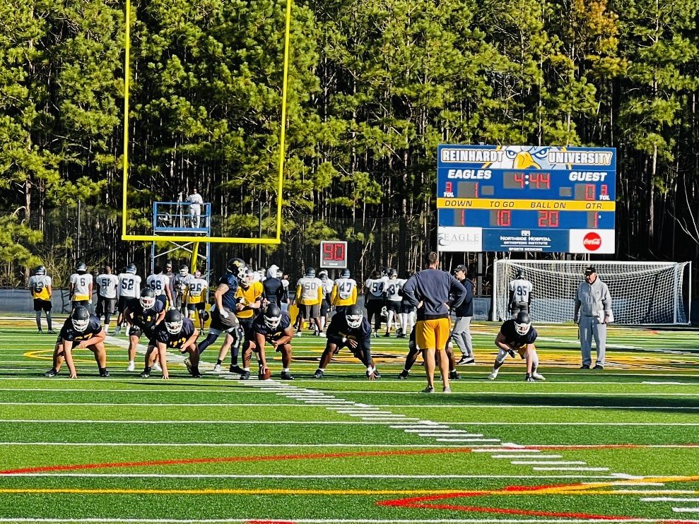 Back between the Pines. Love what WE do. New day new opportunity for 2022 TEAM to prove they belong!!! #PTP #PayThePrice #RUfootball ⁦<a href="/ReinhardtFB/">Reinhardt Football</a>⁩