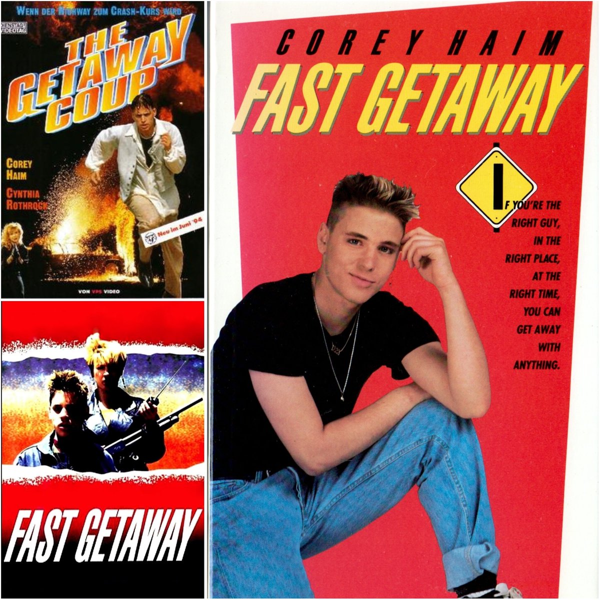 HSSlumberParty's tweet photo. Here the posters and artwork for Fast Getaway. Episode coming soon with @the_mikestir!
#fastgetaway #coreyhaim #thetwocoreys #cynthiarothrock https://t.co/OKyHD7z975