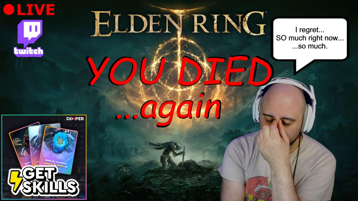 MosesFrnchToast's tweet photo. I already regret every decision that has led me to this point...
https://t.co/K7dsZn2edi
#EldenRing #DeathIsTheOnlyWayOut #Twitch https://t.co/gaXsnudF6G