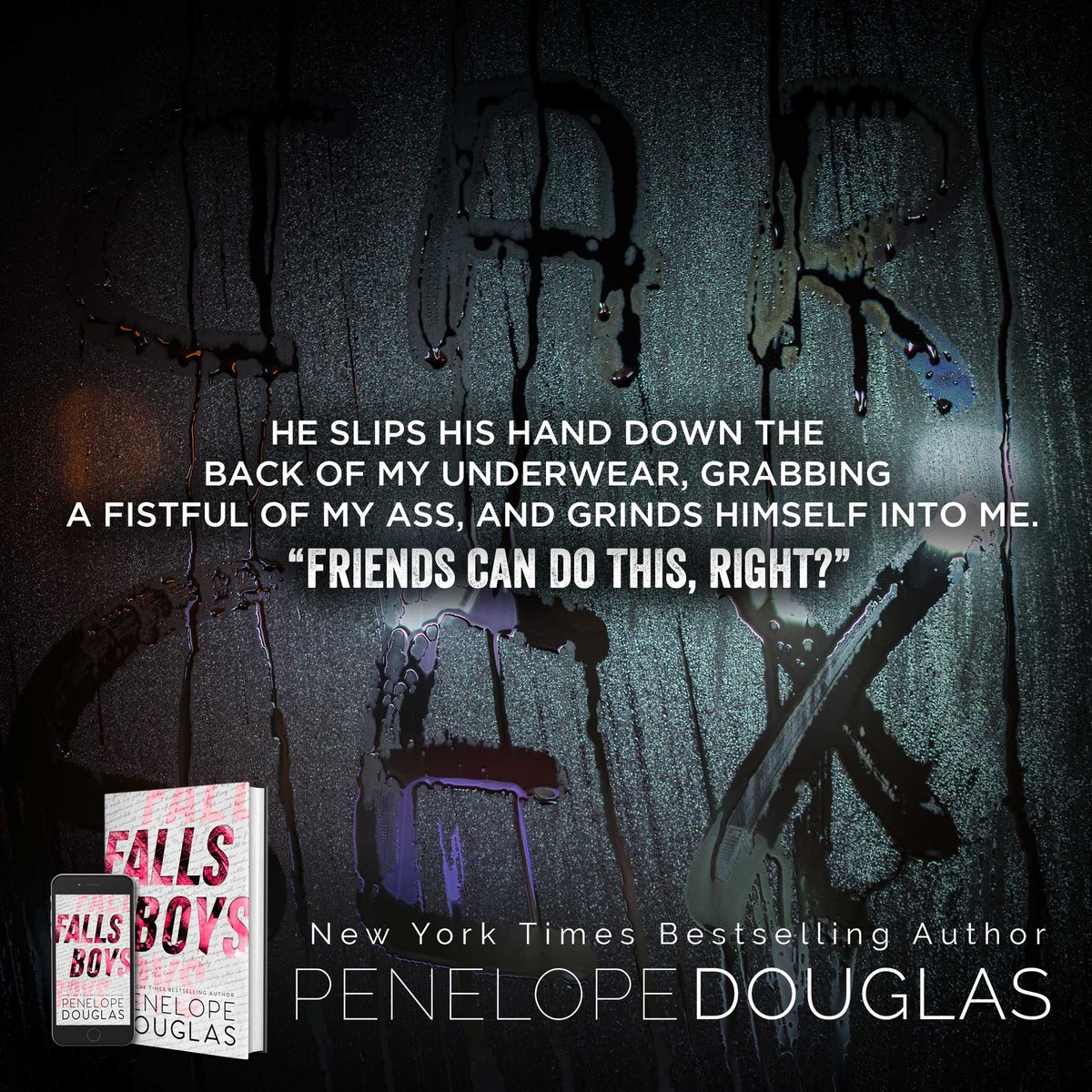 FALLS BOYS releases Monday! Last chance to pre-order on iBooks, KOBO, and Nook before it goes into Kindle Unlimited ☔️⚡️☔️

Amazon US amzn.to/2ZKZRJN 
iBooks apple.co/3msJtpT 
B&amp;N bit.ly/2ZIPSVh 
KOBO bit.ly/3nEON93