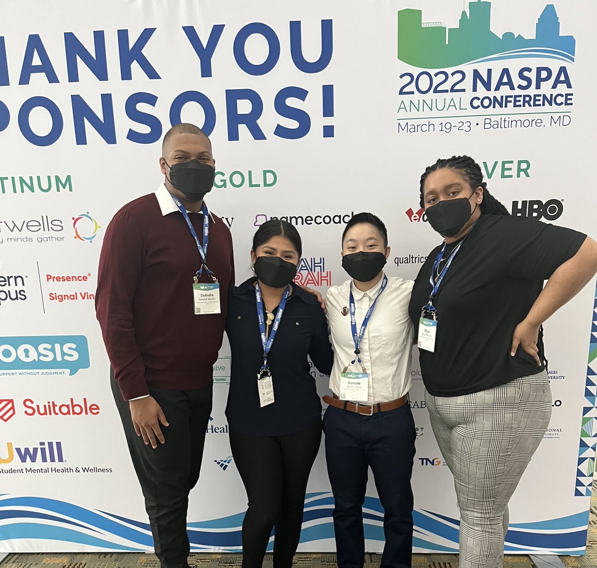 malcolmdeandre1's tweet photo. Day 1 of #NASPA22 Undergraduate Student Conference. Penn State NUFPs take on Baltimore, Maryland! We opened with an amazing keynote address from @DrDavidSurratt , Can’t wait to see what else the week brings! https://t.co/4KYQFXBxtm