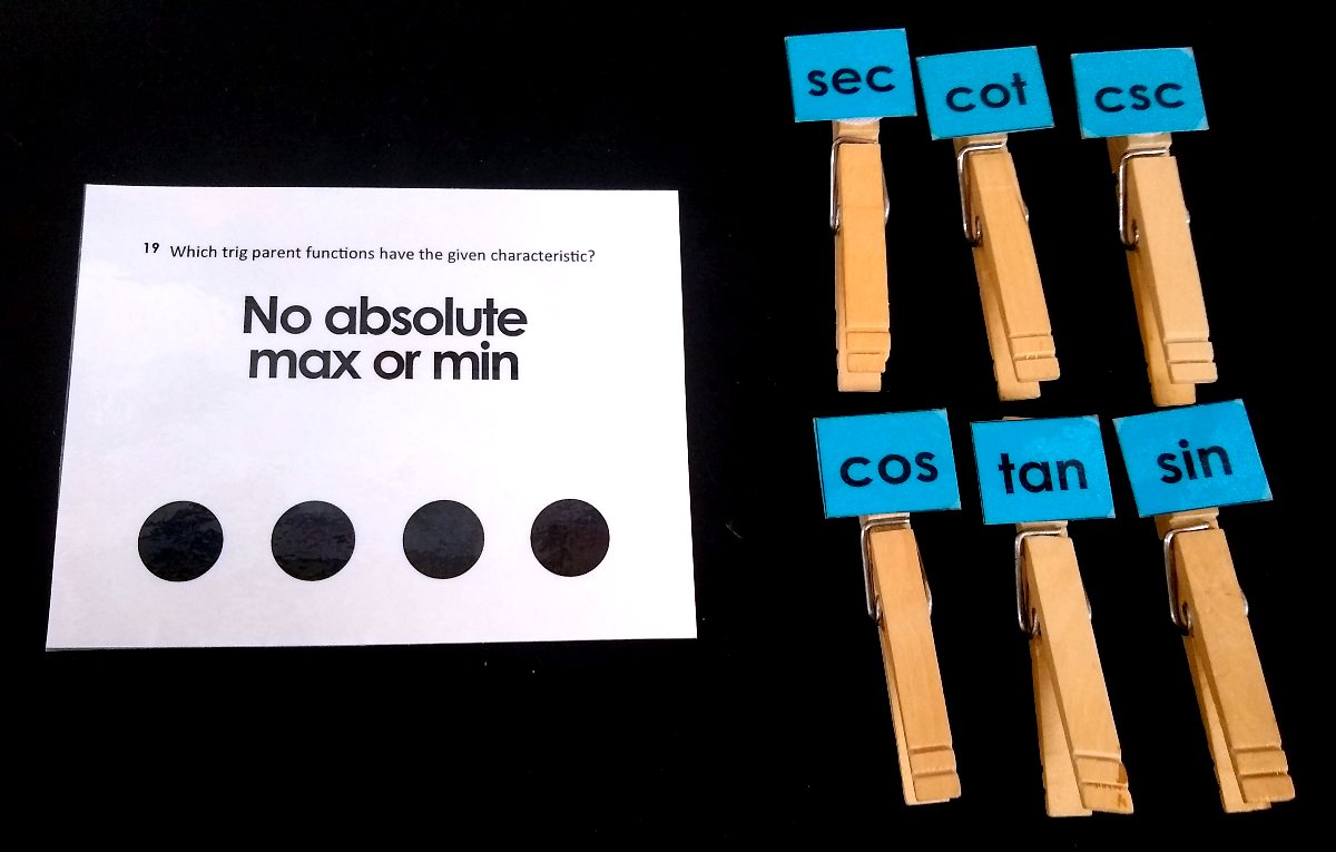 mathequalslove's tweet photo. Parent Graphs of Trig Functions Clothespin Matching Activity 

This was a fun activity to put together. It was inspired by a worksheet I found online several years ago.  

https://t.co/kzivLeY5zV

#mtbos #iteachmath #teach180 #precalchat #precalcchat https://t.co/MRDV9OOTCr