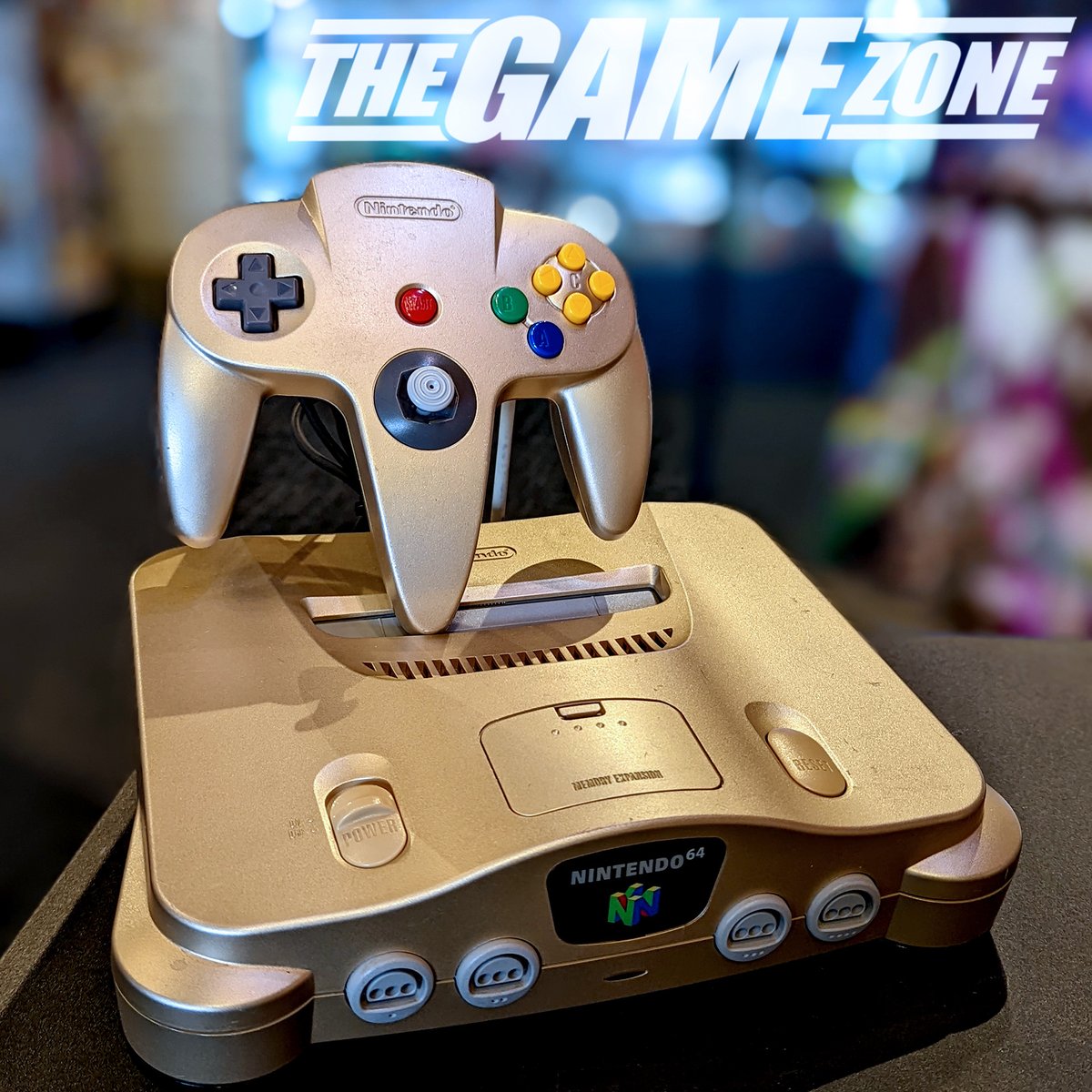 TheGameZoneGZ's tweet photo. This Just in! Super clean gold #Nintendo64 console and controller. 

#n64 #n64console https://t.co/hOPpIkykN3