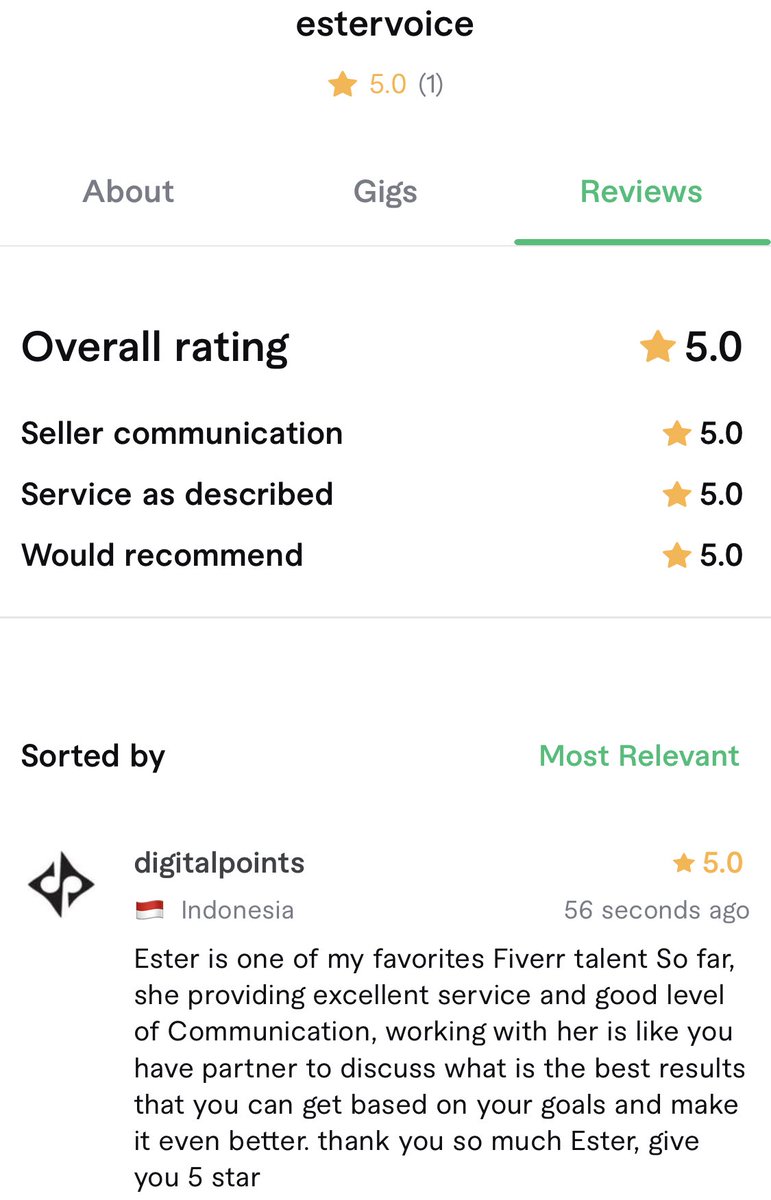 ester_mel's tweet image. 🥹 my first gig as VO on fiverr 🥹