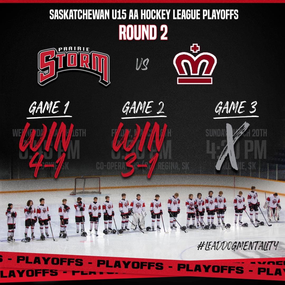 PLAYOFFS UPDATE: After a Game 2 win, we complete our series against the <a href="/ReginaMonarchs/">Regina Monarchs</a> and advance to the Provincial South Final!

We will play the winner of the @ReginaAces2021 / SC Broncos  series. Aces have a 1-0 series lead. Good luck to both teams. #leaddogmentality