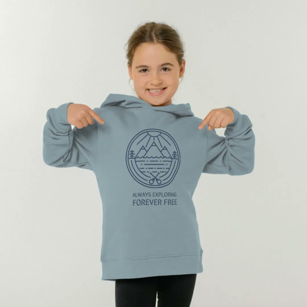 'Always Exploring, Forever Free' is available in light blue in adult and children's sizes. 

Get yours this weekend and we'll plant a tree for you! 🌳

cocoameliauk.com

#outdoorlife #explore #foreverfree #organicclothing