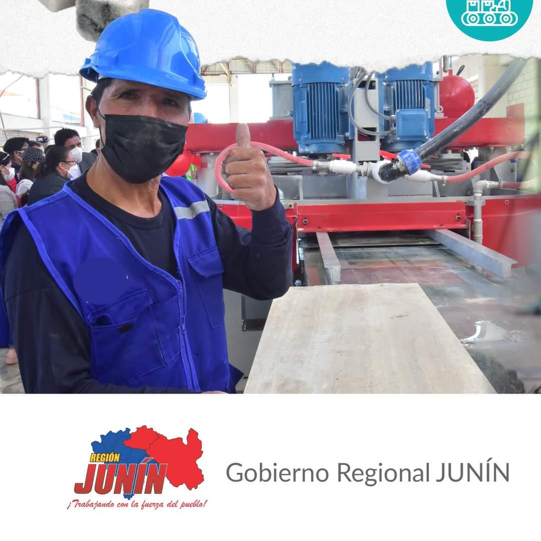GobiernoJunin's tweet photo. 🔵🔴 [#JunínSeReactiva] 
✅La región Junín dejará de ser exportador de mármol en bruto y entregará productos acabados para el mundo. @MINPRODUCCION https://t.co/EBHePlBkqk
